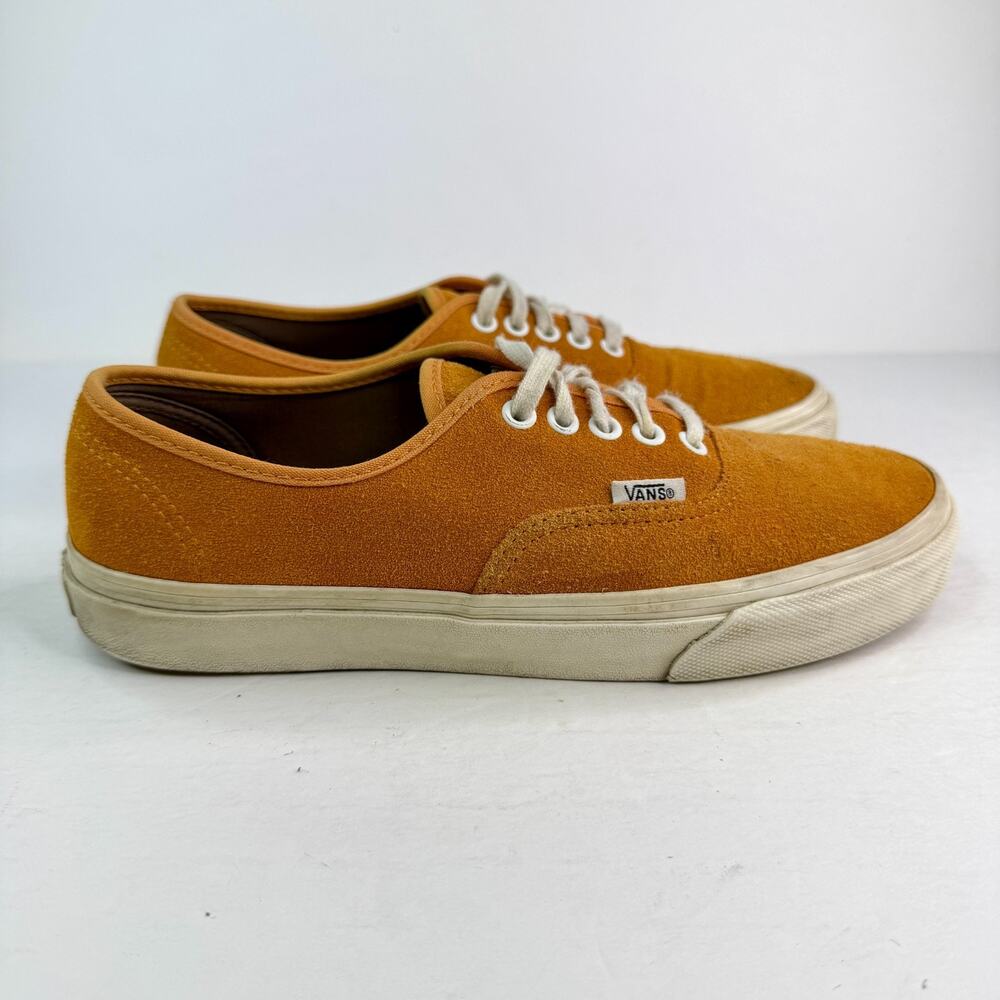 Vans Authentic Pig Suede Skate Shoes Sneakers Burnt Orange Unisex M8 W9.5